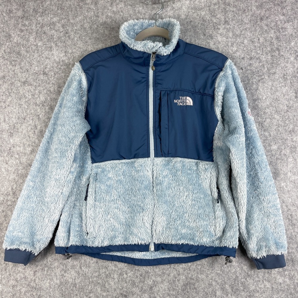 The North Face Summit Series Fleece Jacket Womens Medium Polartec Blue Deep Pile